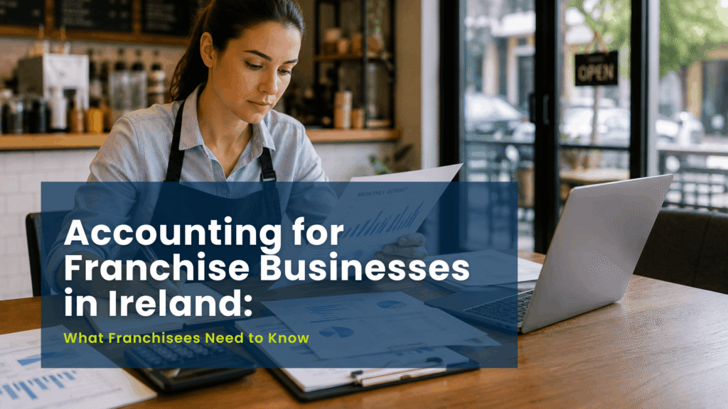 Franchise business owner reviewing monthly financial reports