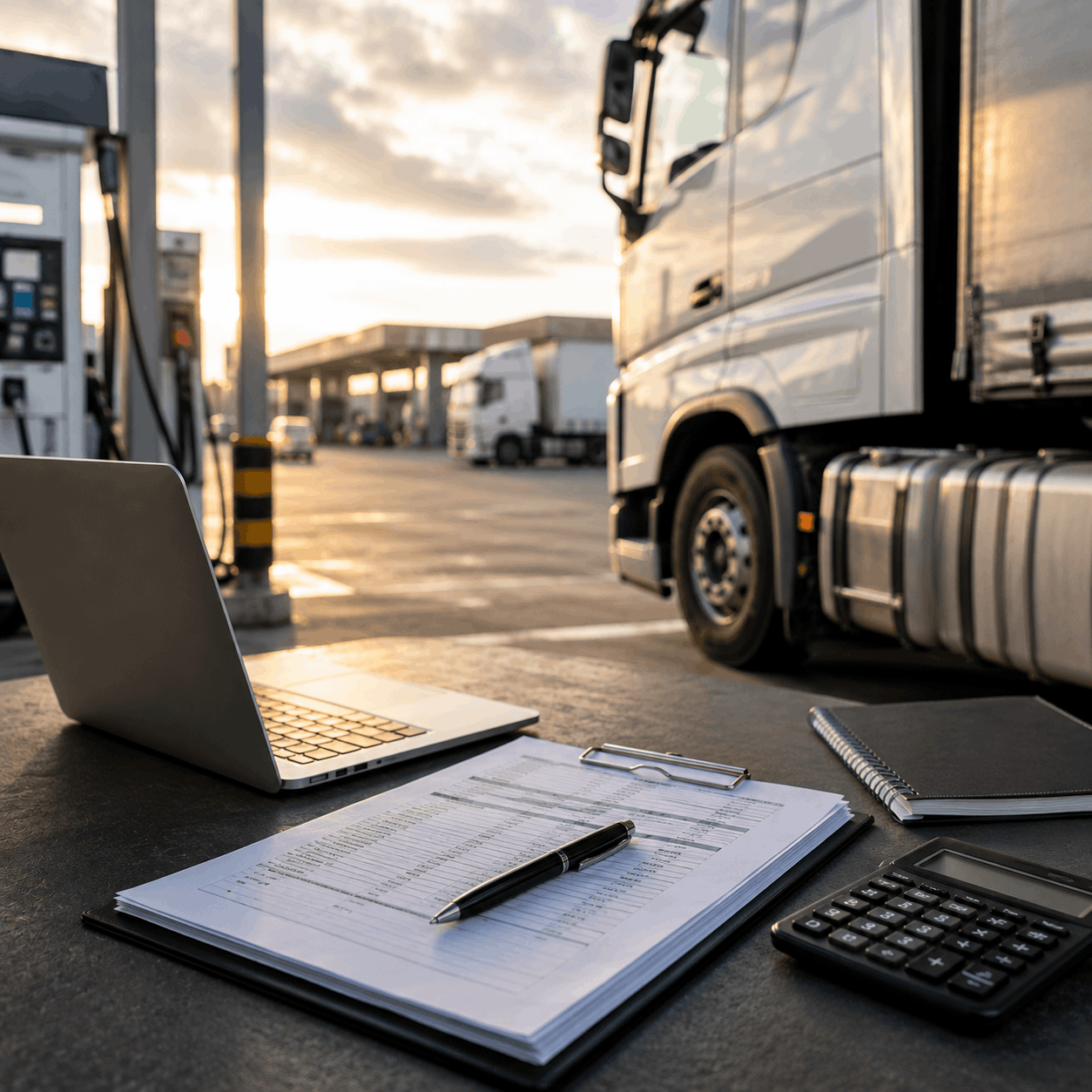 Logistics Desk at the Truck Yard