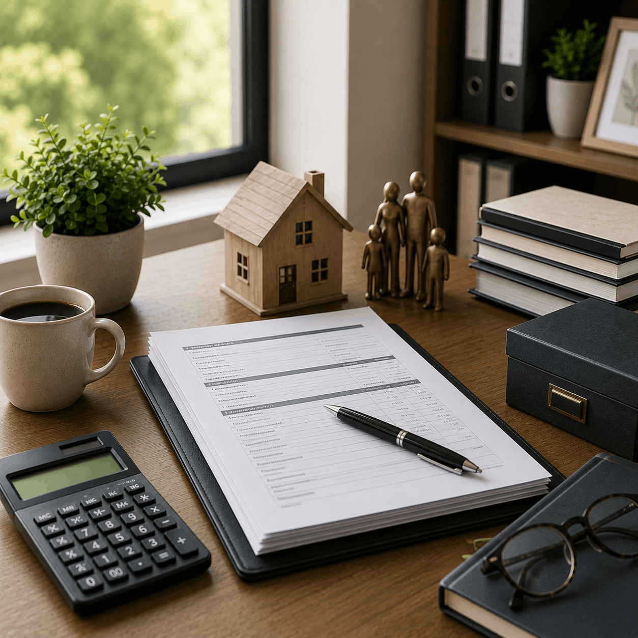 Organized Home Office Workspace
