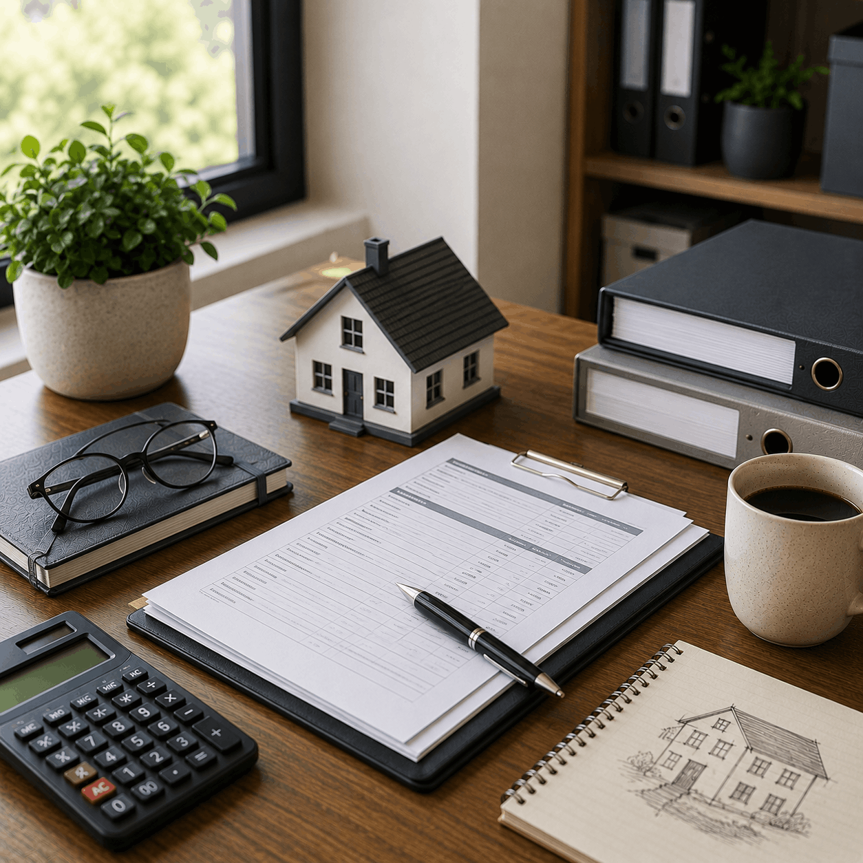Real Estate Office Desk Essentials