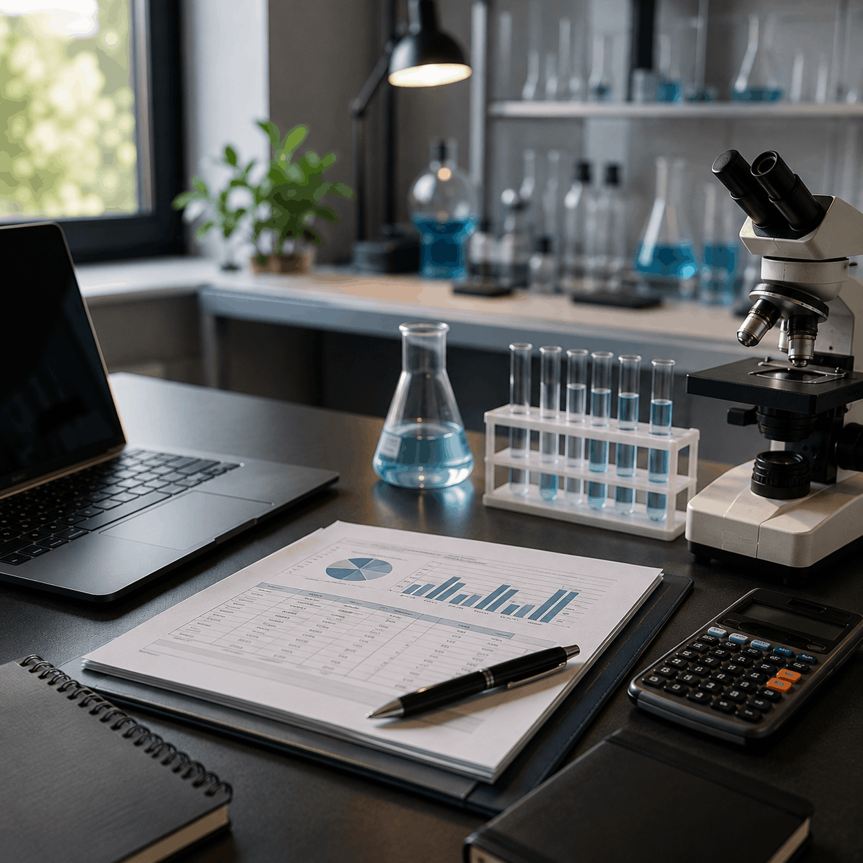 Modern Laboratory Research Workspace