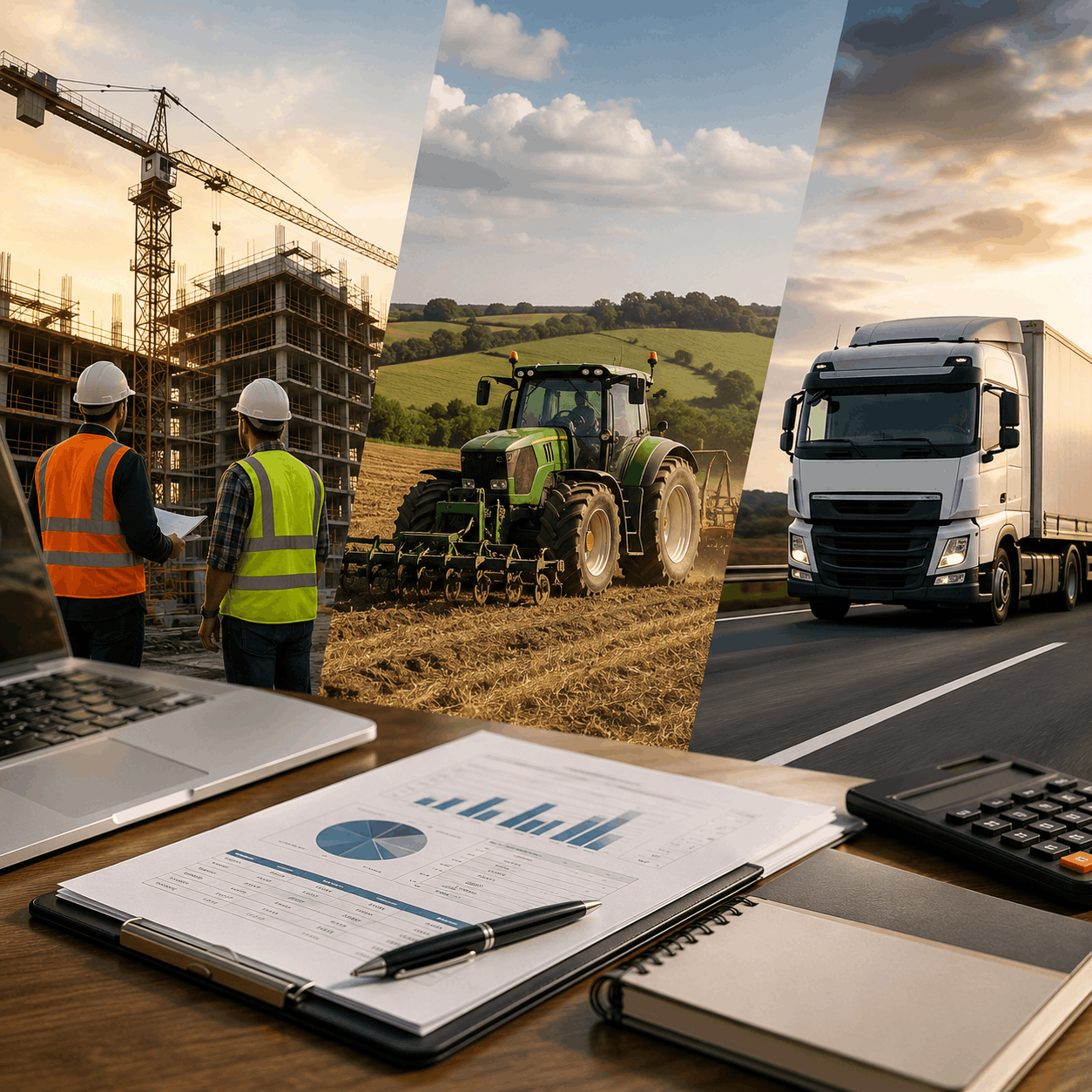 Industry Horizons: Construction, Farming, Logistics